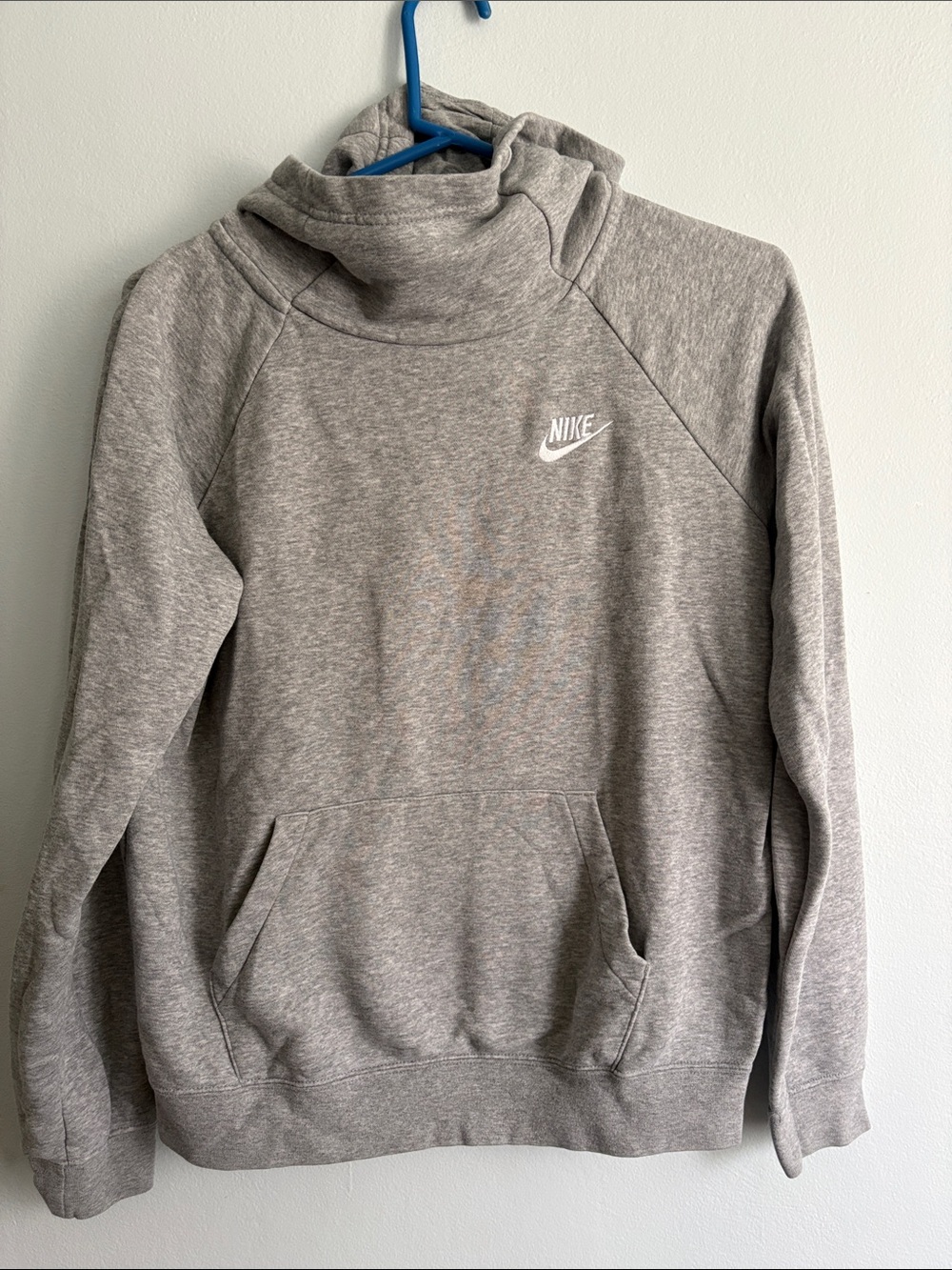 Nike Light Gray Turtleneck Pullover Sweatshirt